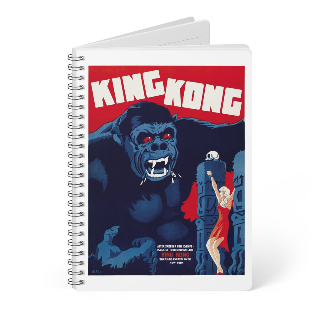 King Kong Retro Poster Wirobound Notebook (A5)