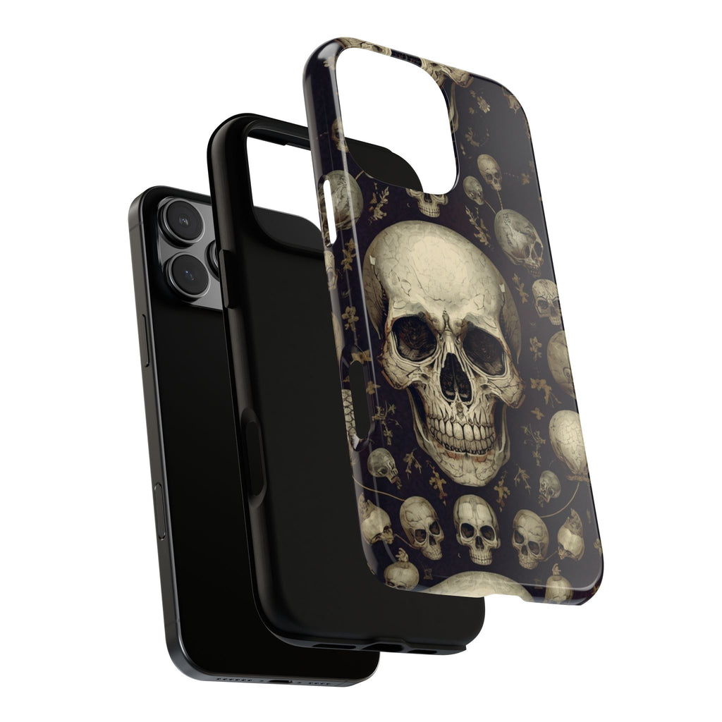 Skull Pattern Phone Case — Gothic Vintage Skull Design for iPhone