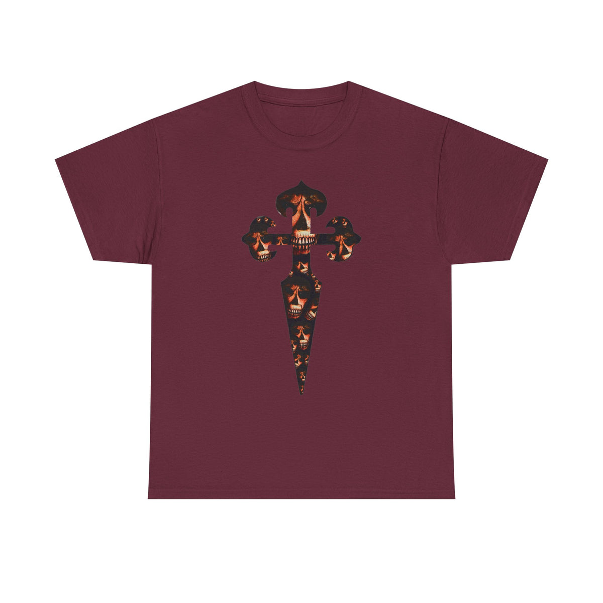 Celtic Skull Dagger Graphic Tee — Gothic Horror Print