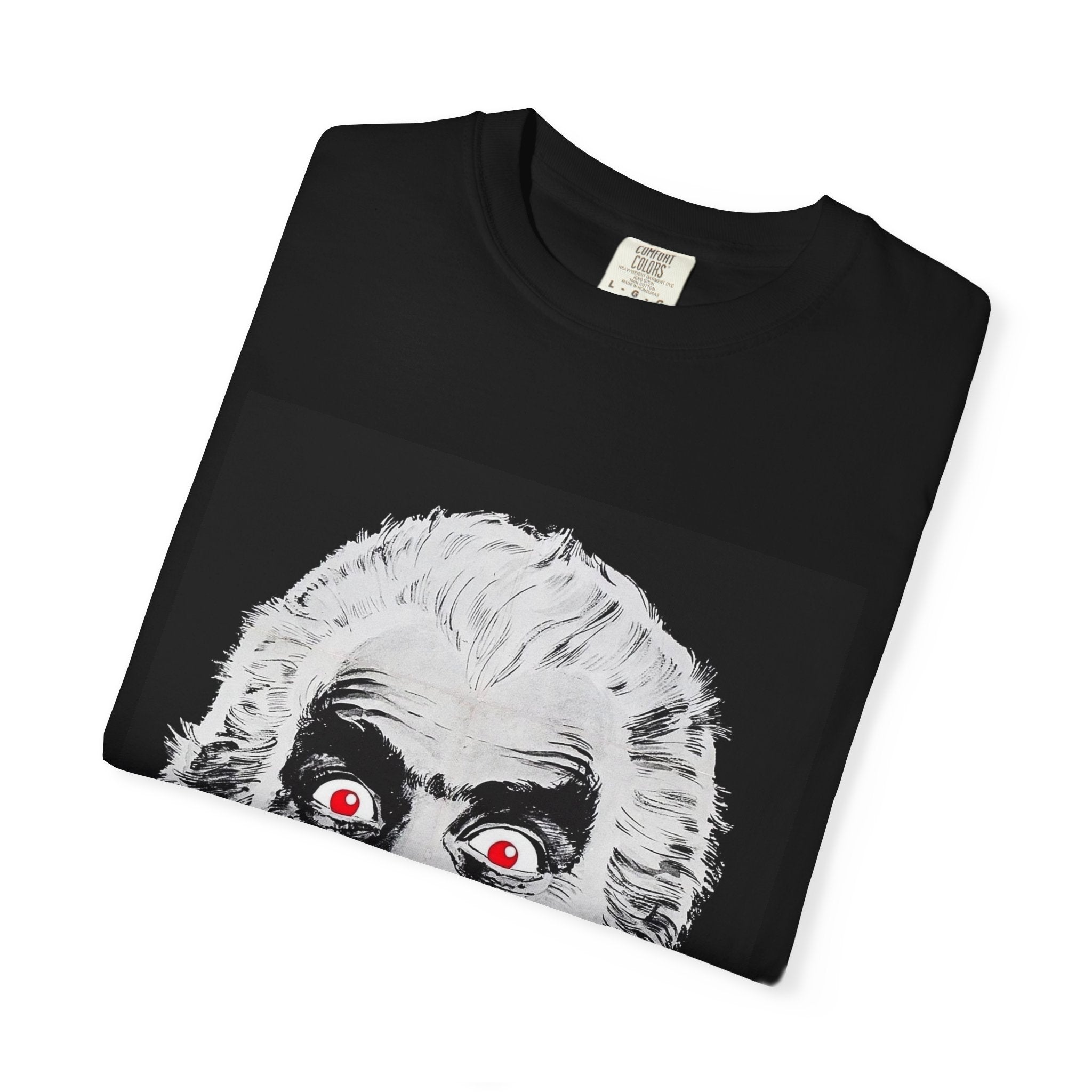Vampire Face Graphic T-Shirt — Bloody Fangs Horror Tee