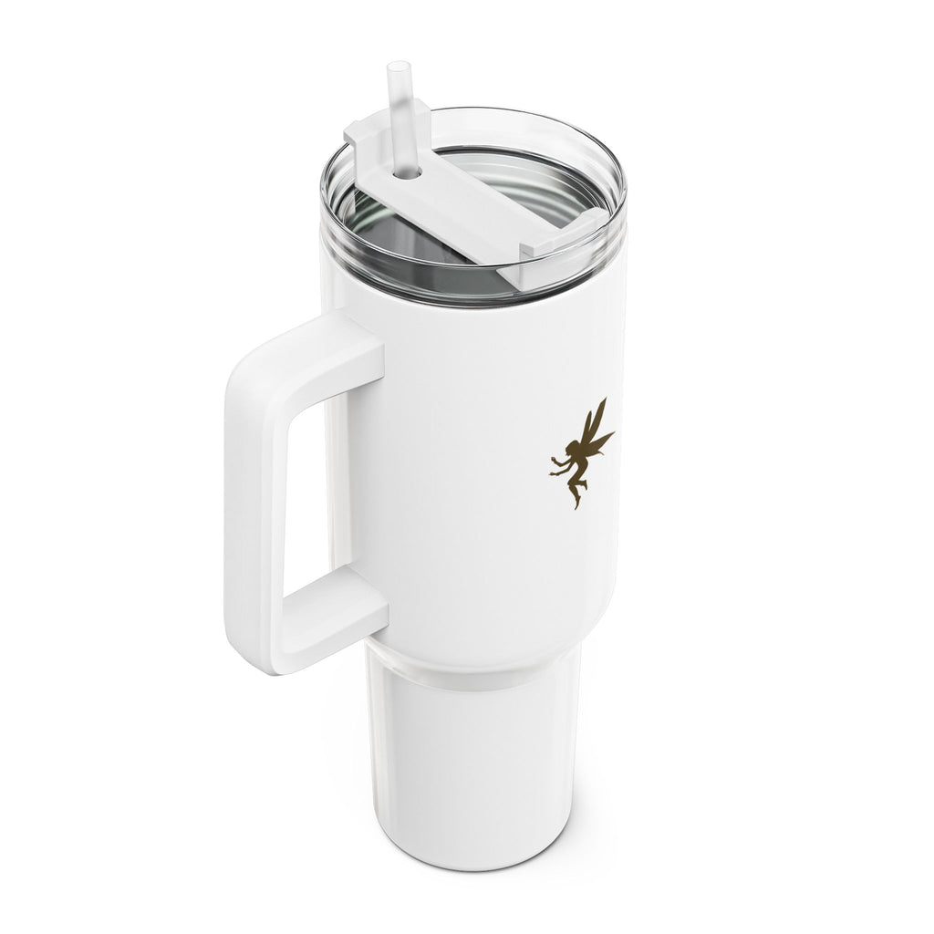 Pixie Piss Tumbler with Handle — Fantasy Potion Label  — Insulated Travel Cup