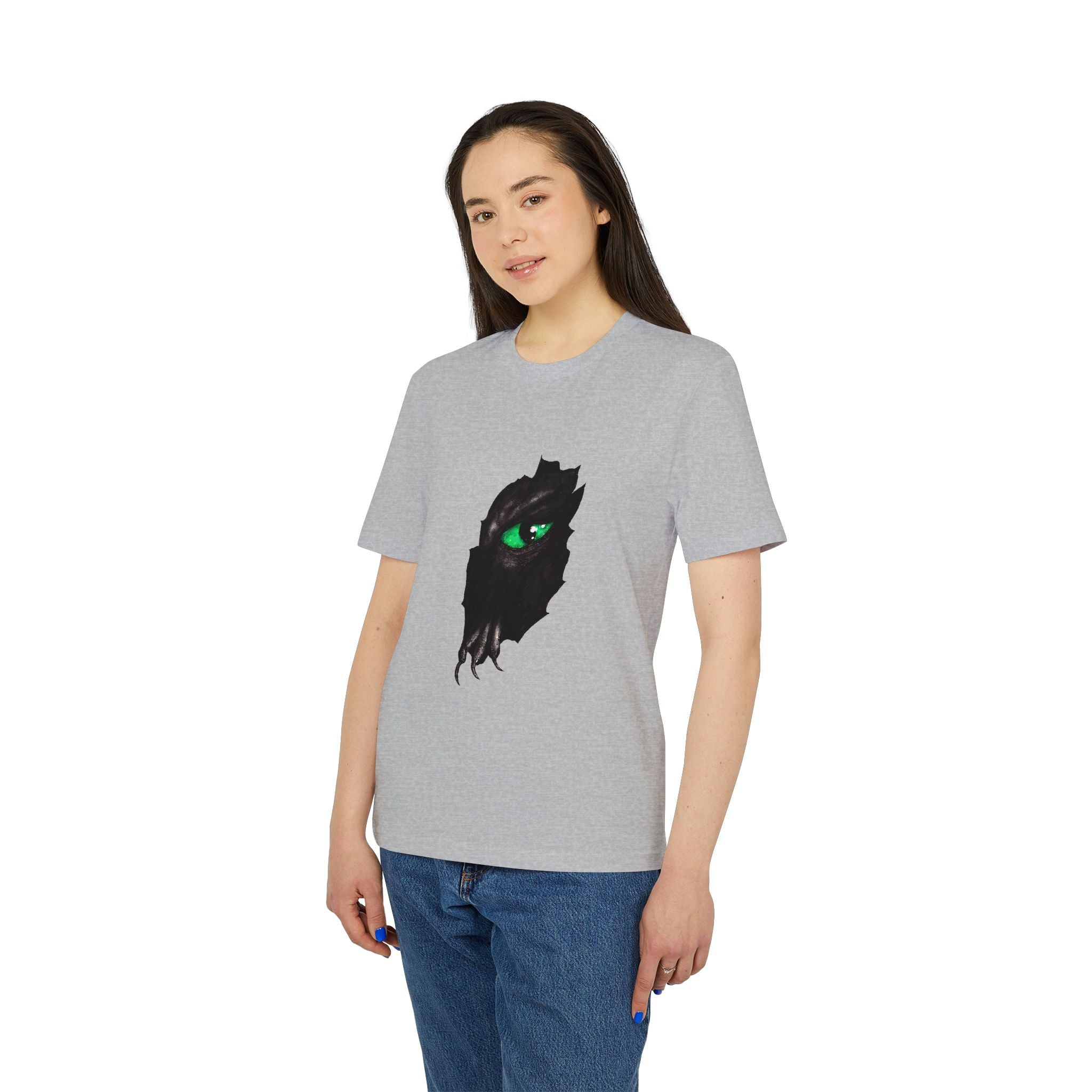 T-Shirt — Green Dragon Eye and Claw Graphic