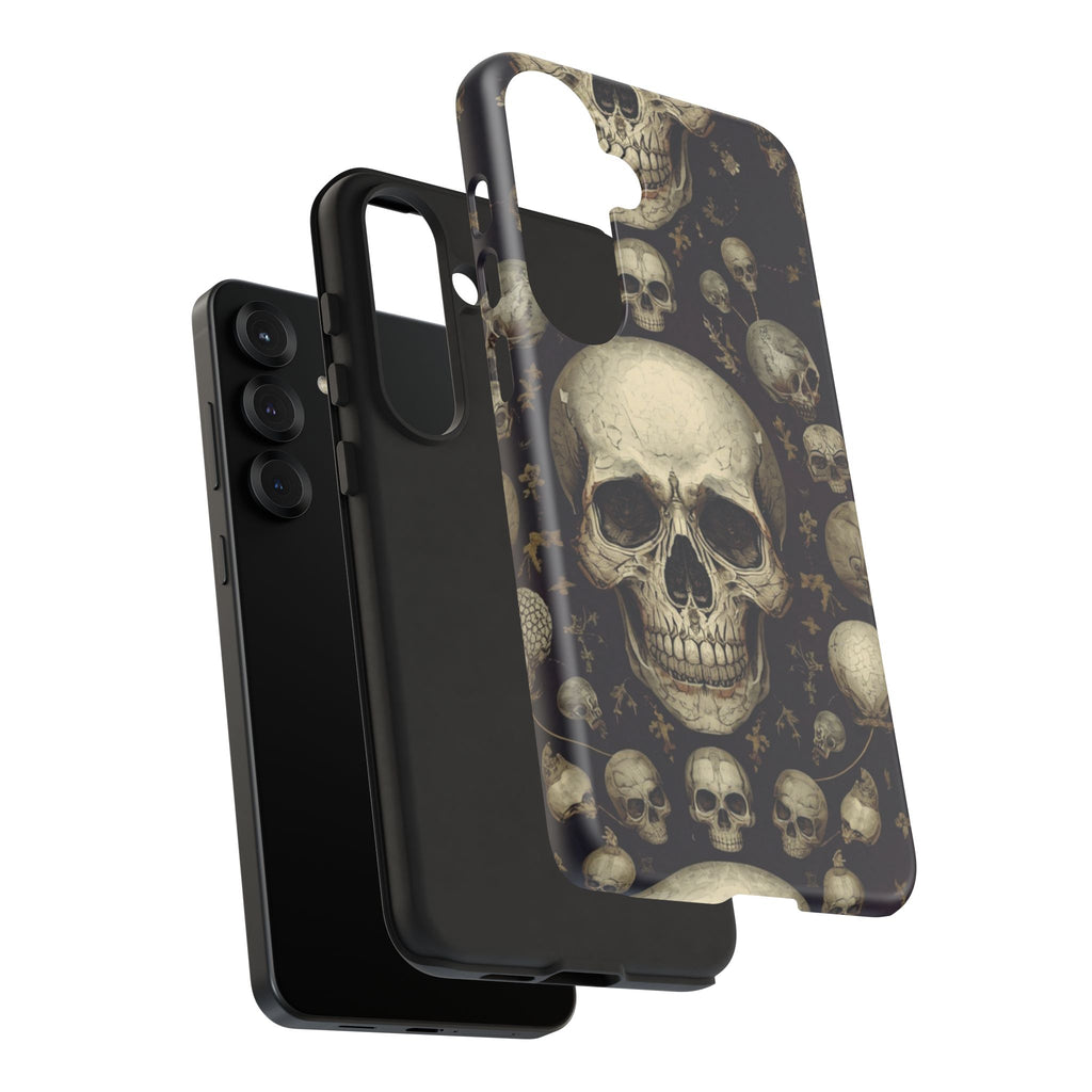 Skull Pattern Phone Case — Gothic Vintage Skull Design for iPhone
