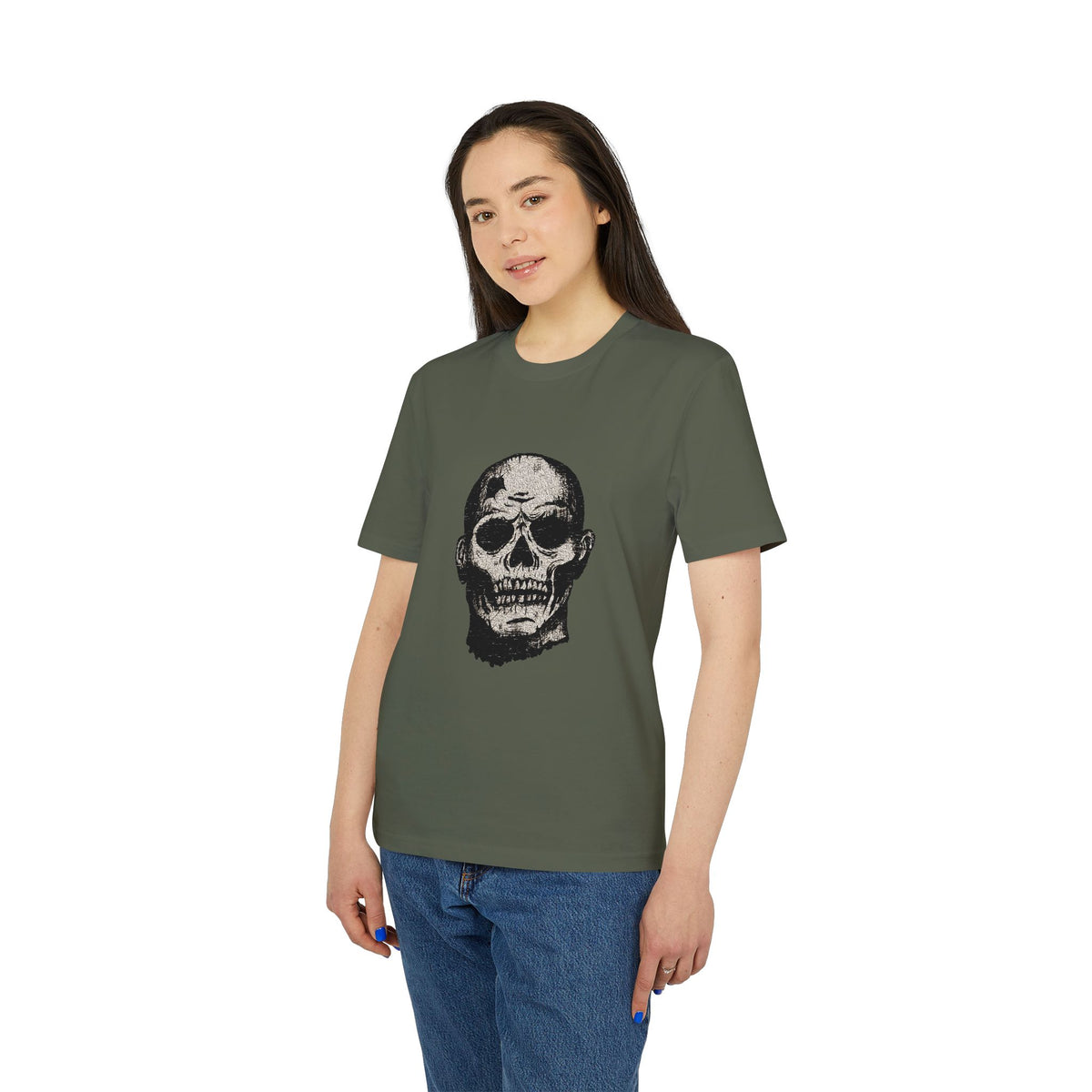 Skull Portrait T-Shirt — Vintage Horror Graphic Tee