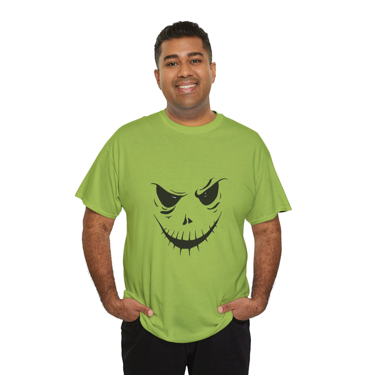 Spooky Grin T-Shirt — Jack Skellington-Inspired Halloween Tee