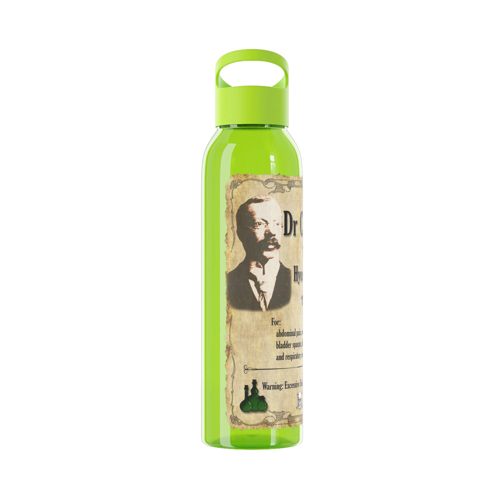 Vintage Apothecary Sky Water Bottle - “Dr Crippen’s Famous Hyoscine Tonic” Design