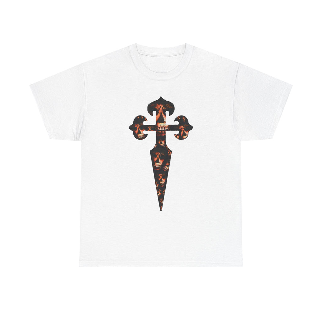 Celtic Skull Dagger Graphic Tee — Gothic Horror Print
