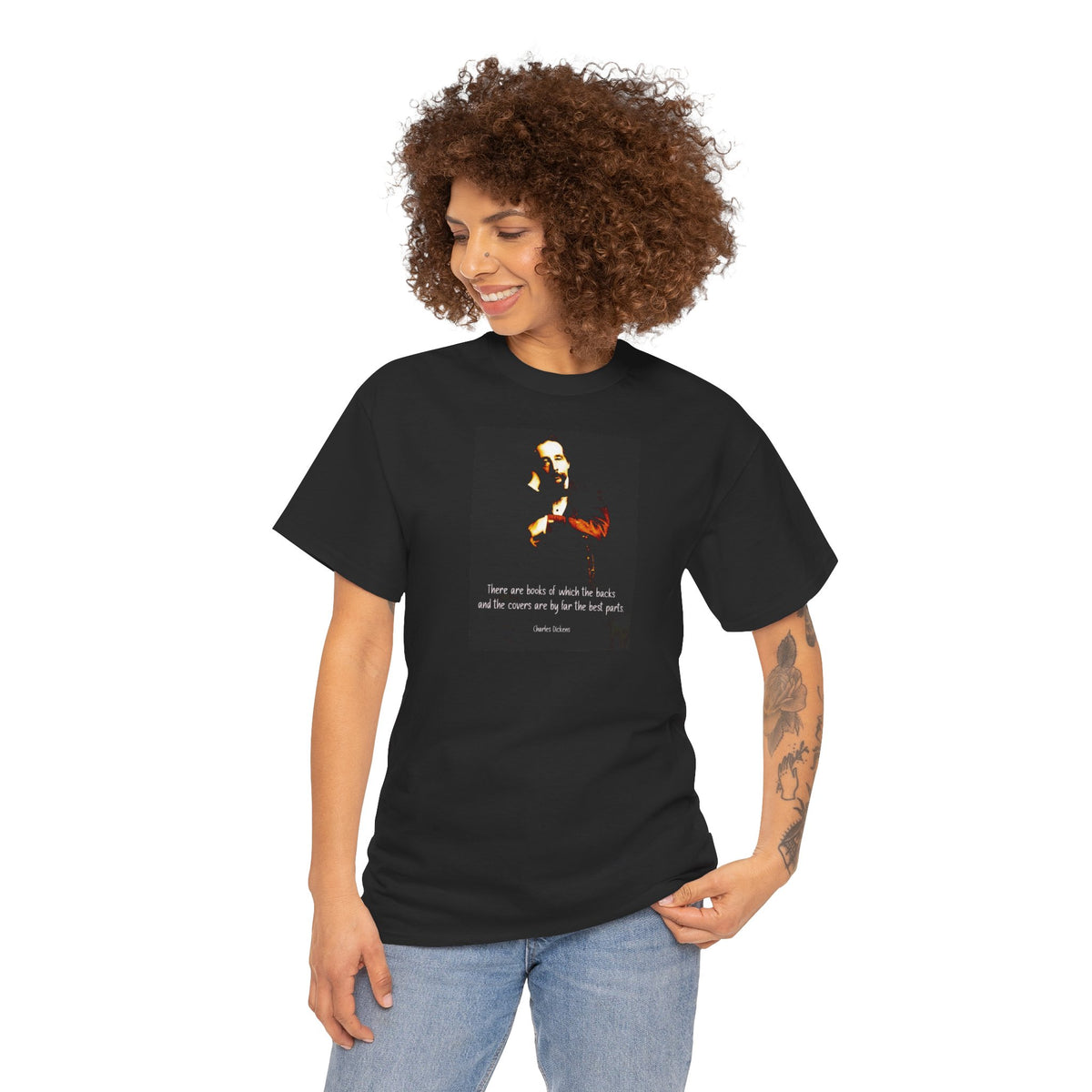 Charles Dickens Portrait Quote T-Shirt | Quote Tee