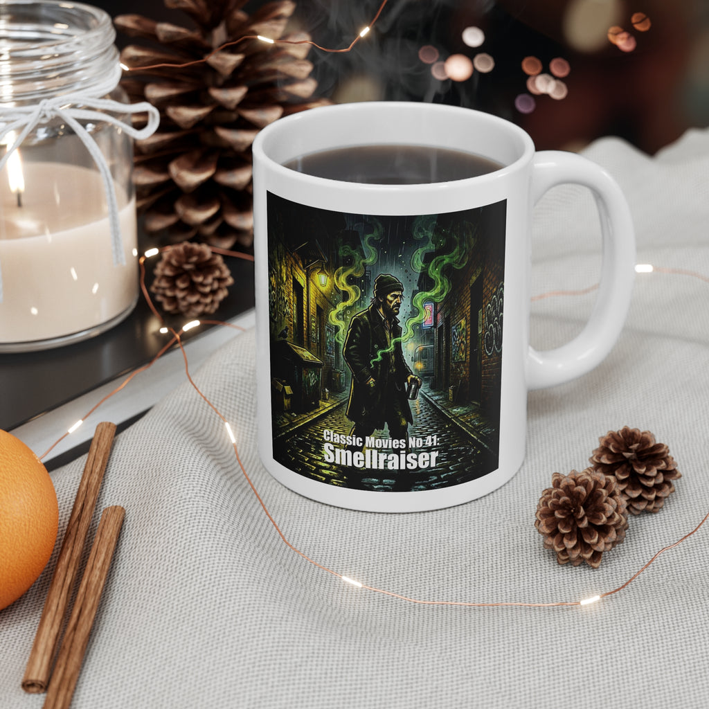 Classic Movies No 41 - Smellraiser 11oz Mug (Halloween Urban Gothic Art)