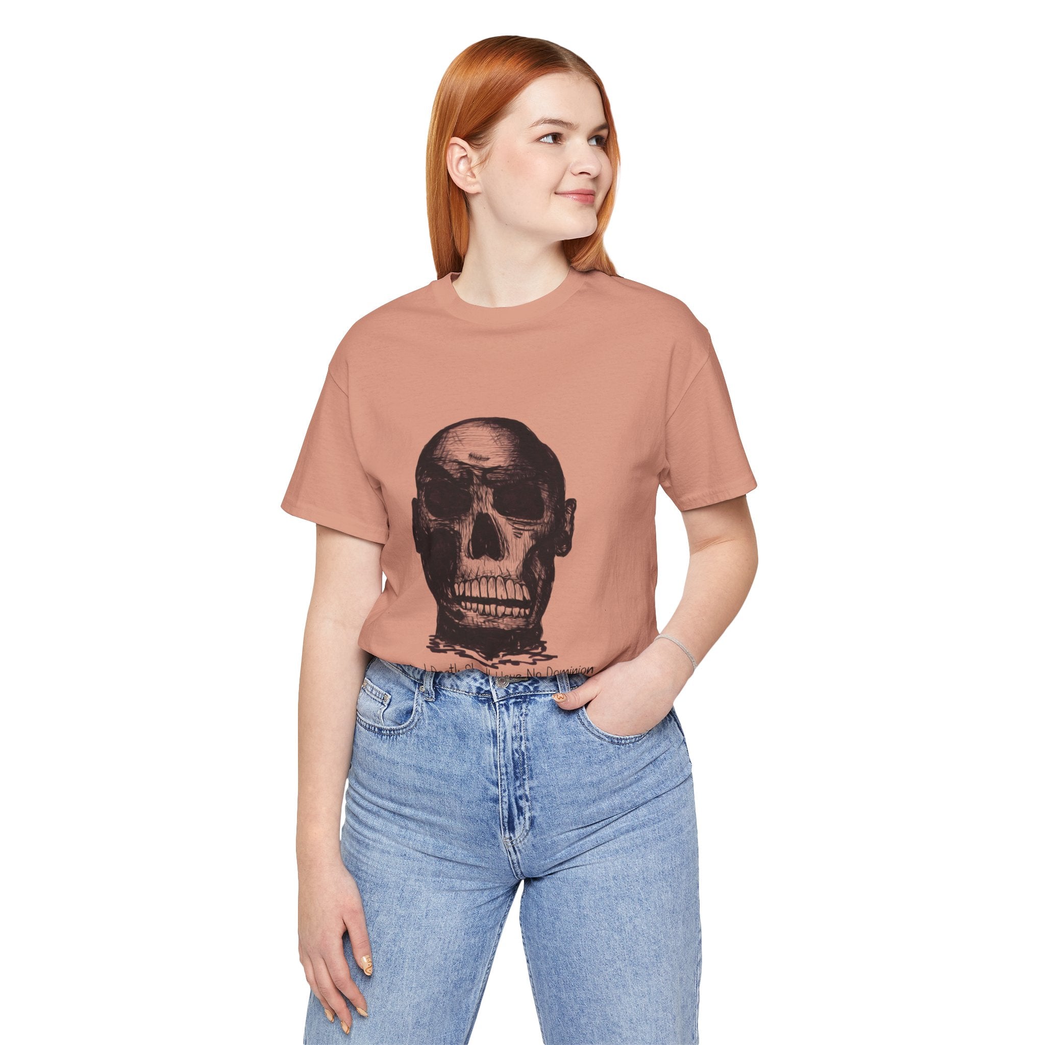 Skull Tee – "And Death Shall Have No Dominion" Graphic T-Shirt