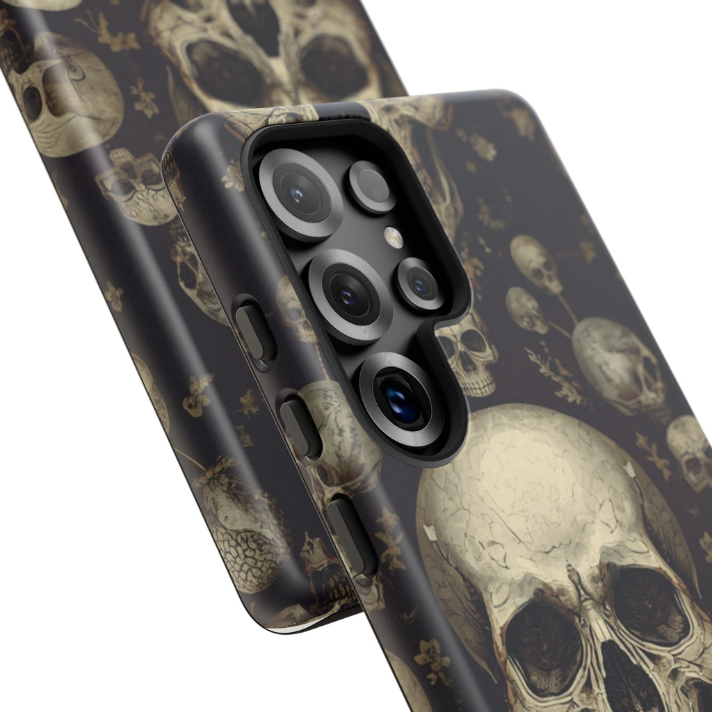 Skull Pattern Phone Case — Gothic Vintage Skull Design for iPhone