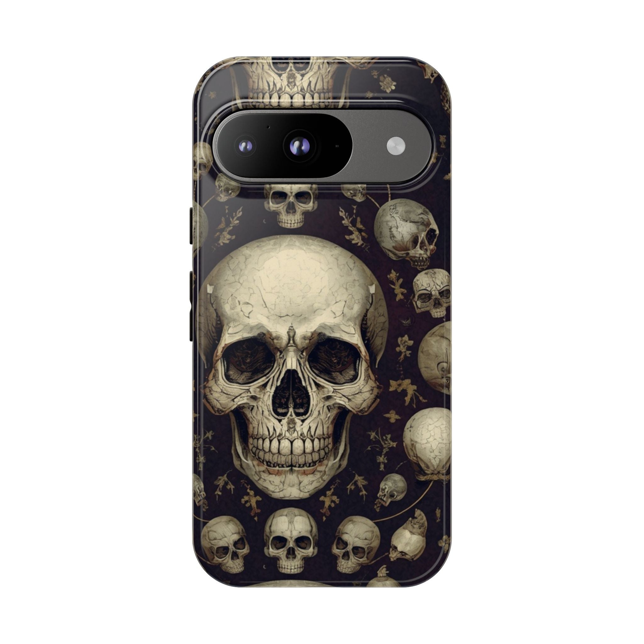 Skull Pattern Phone Case — Gothic Vintage Skull Design for iPhone