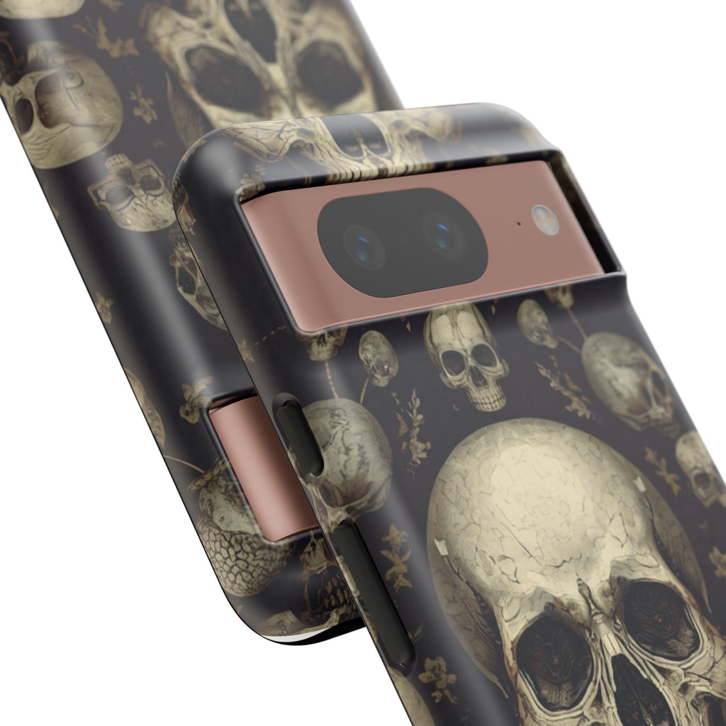 Skull Pattern Phone Case — Gothic Vintage Skull Design for iPhone