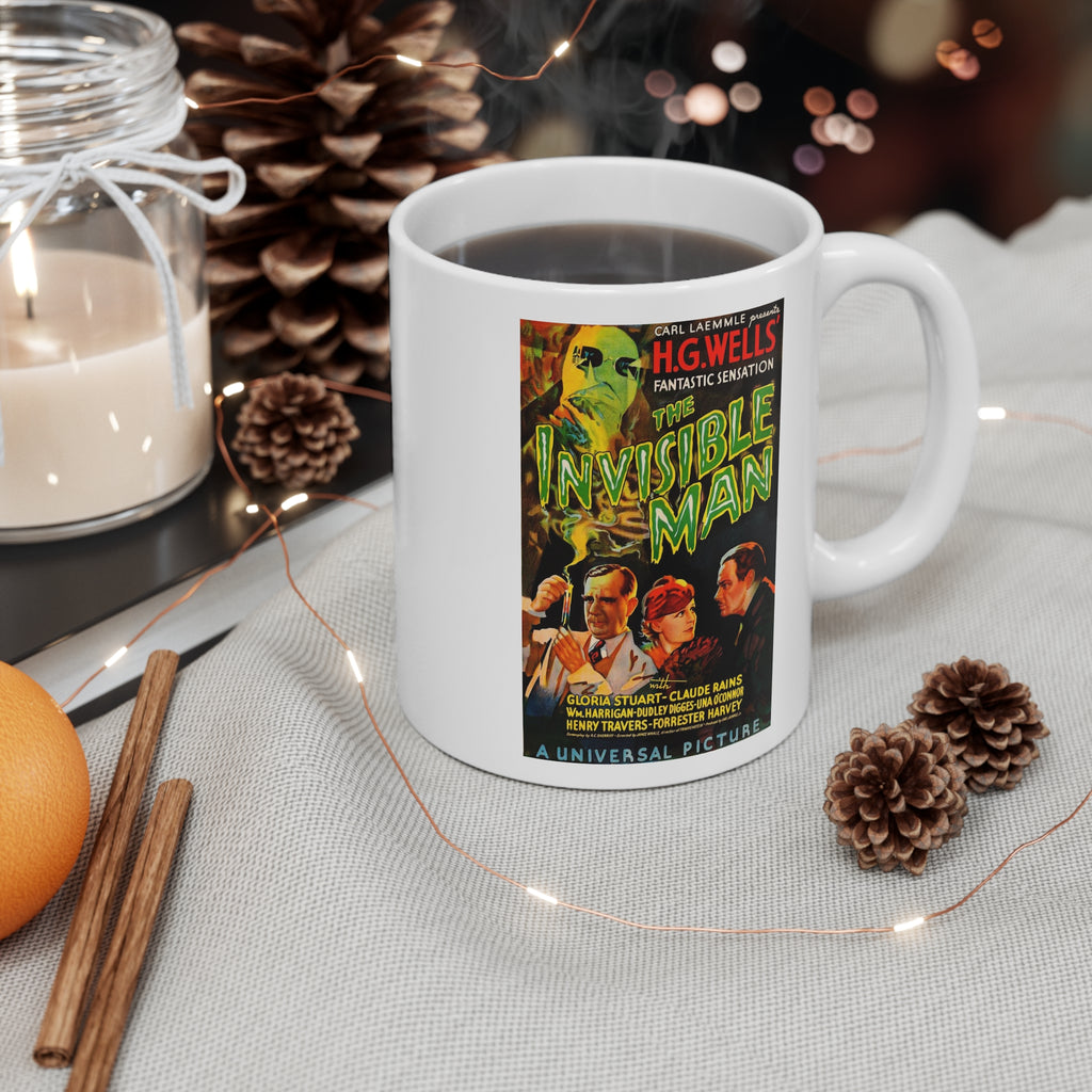 Vintage Horror Movie Mug — The Invisible Man Classic Film Gift for Book & Film Lovers