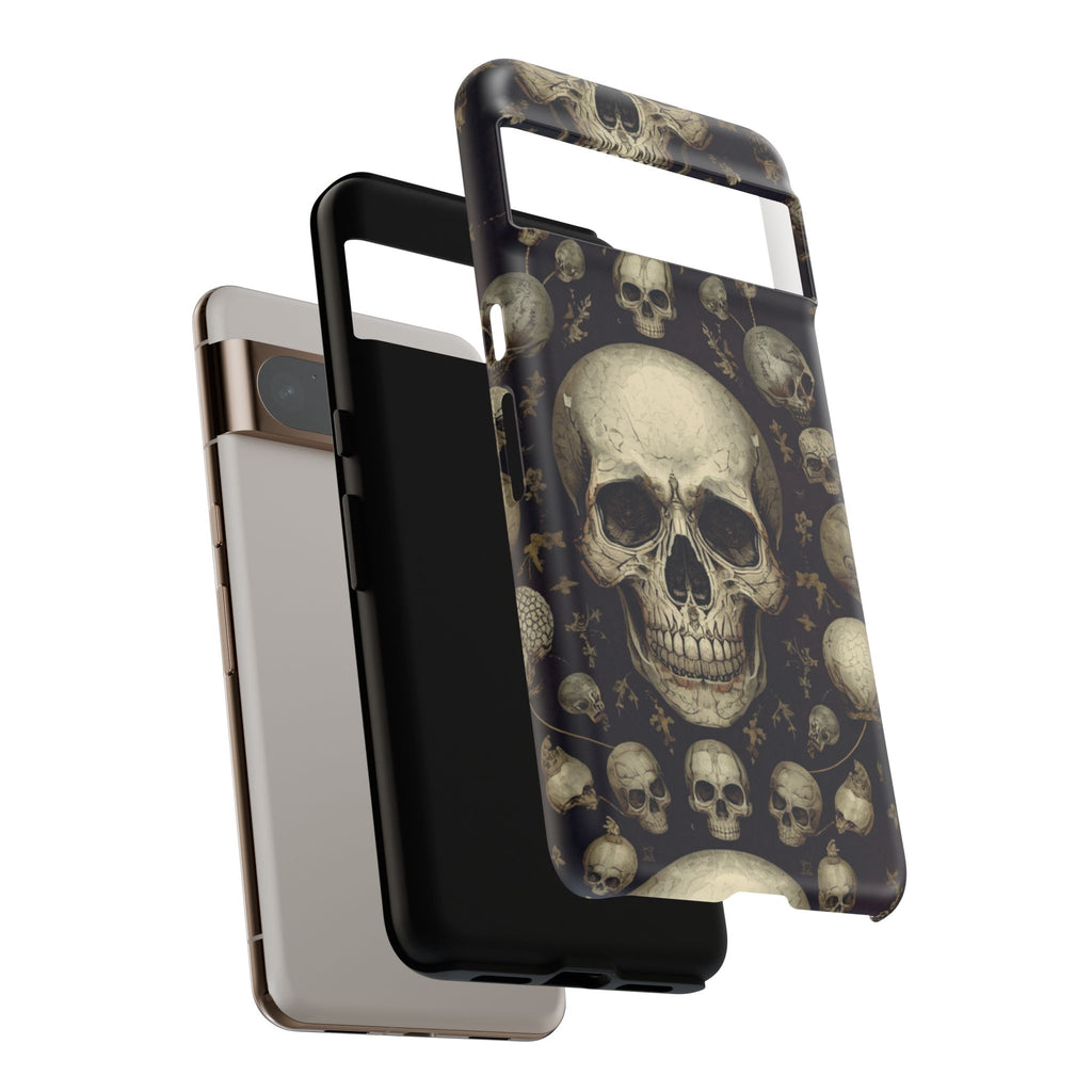 Skull Pattern Phone Case — Gothic Vintage Skull Design for iPhone