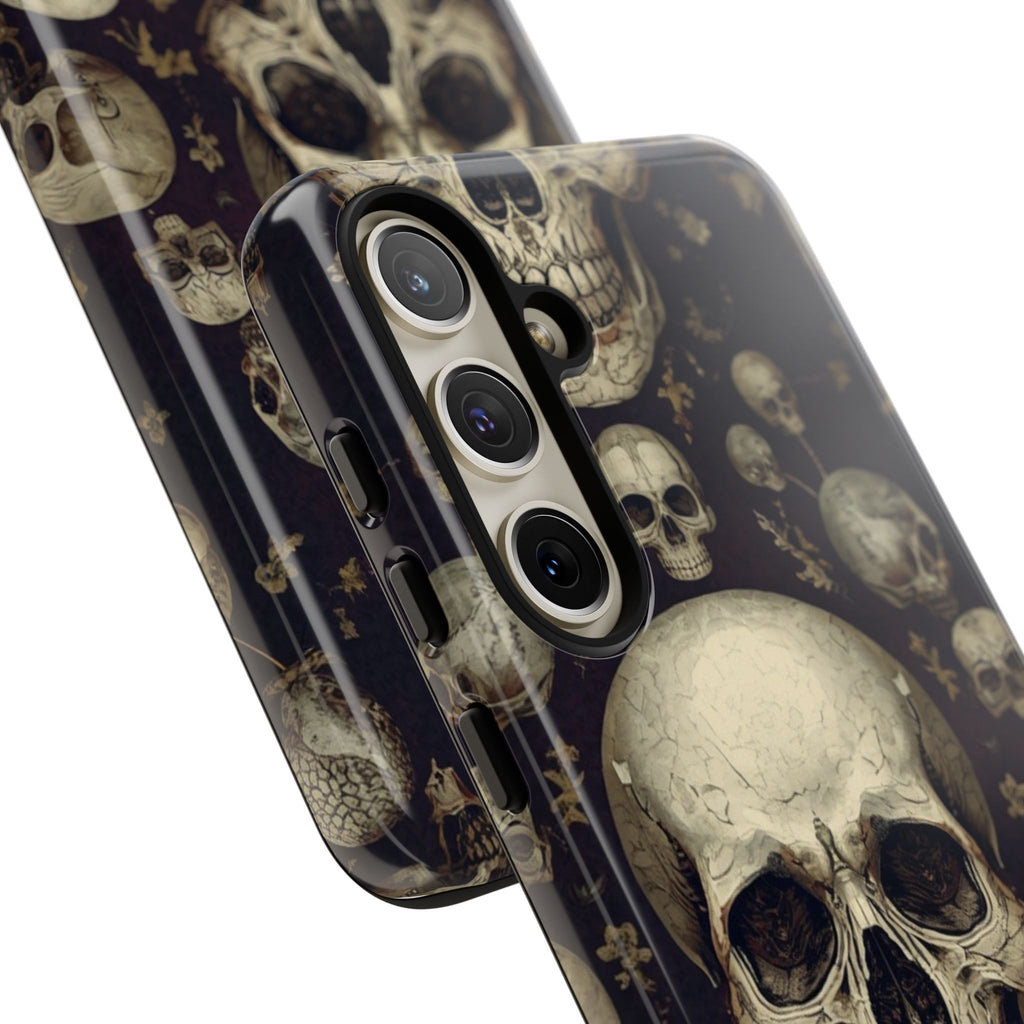 Skull Pattern Phone Case — Gothic Vintage Skull Design for iPhone