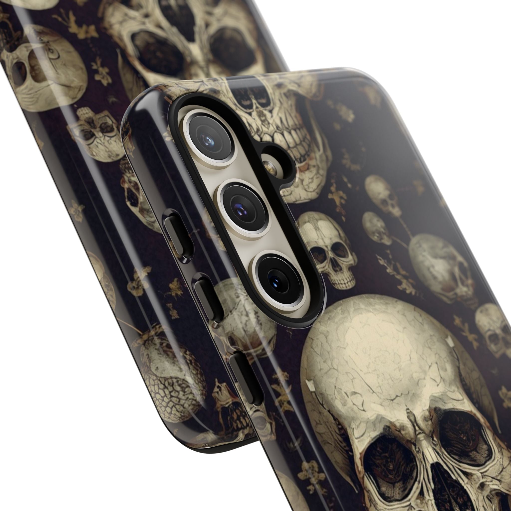 Skull Pattern Phone Case — Gothic Vintage Skull Design for iPhone