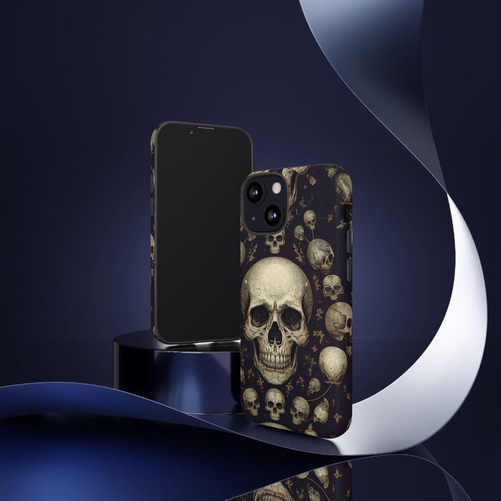 Skull Pattern Phone Case — Gothic Vintage Skull Design for iPhone
