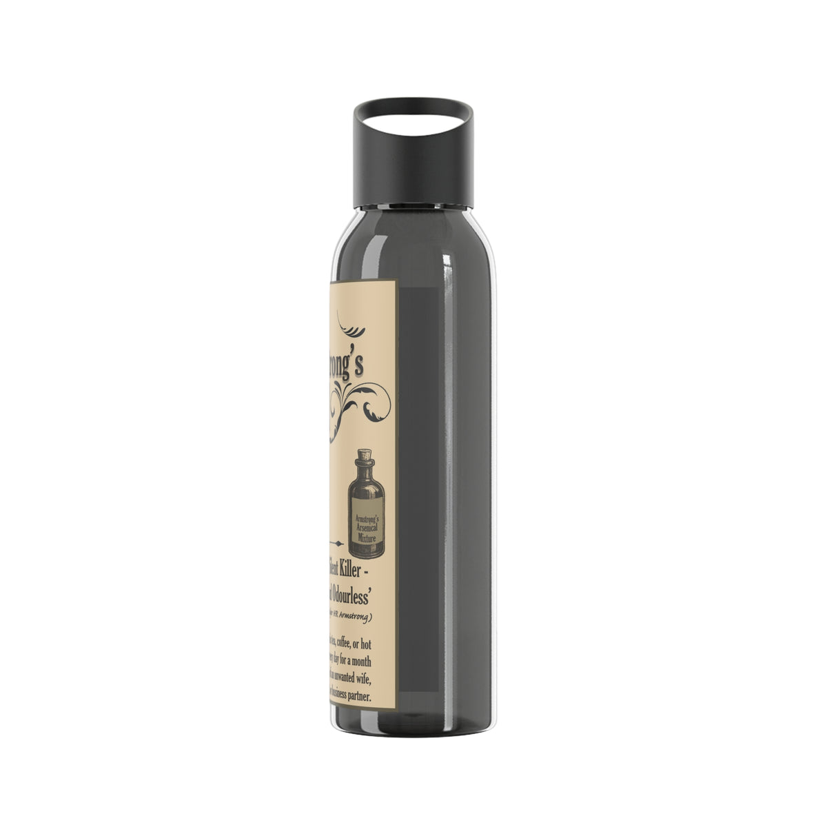 Vintage Arsenic Mixture Water Bottle — Novelty Apothecary Label