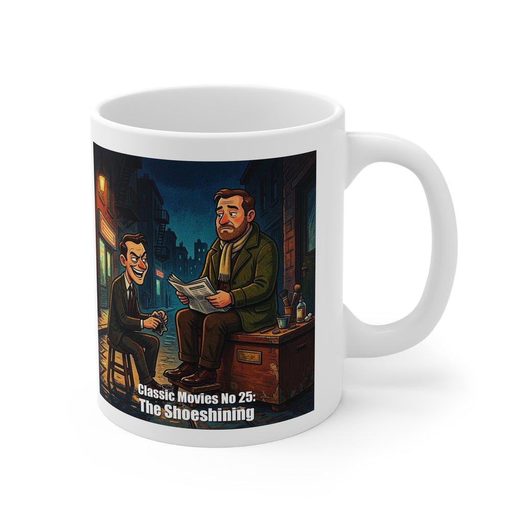 Classic Movies No. 25 “The Shoeshining” Retro Film Art Coffee Mug