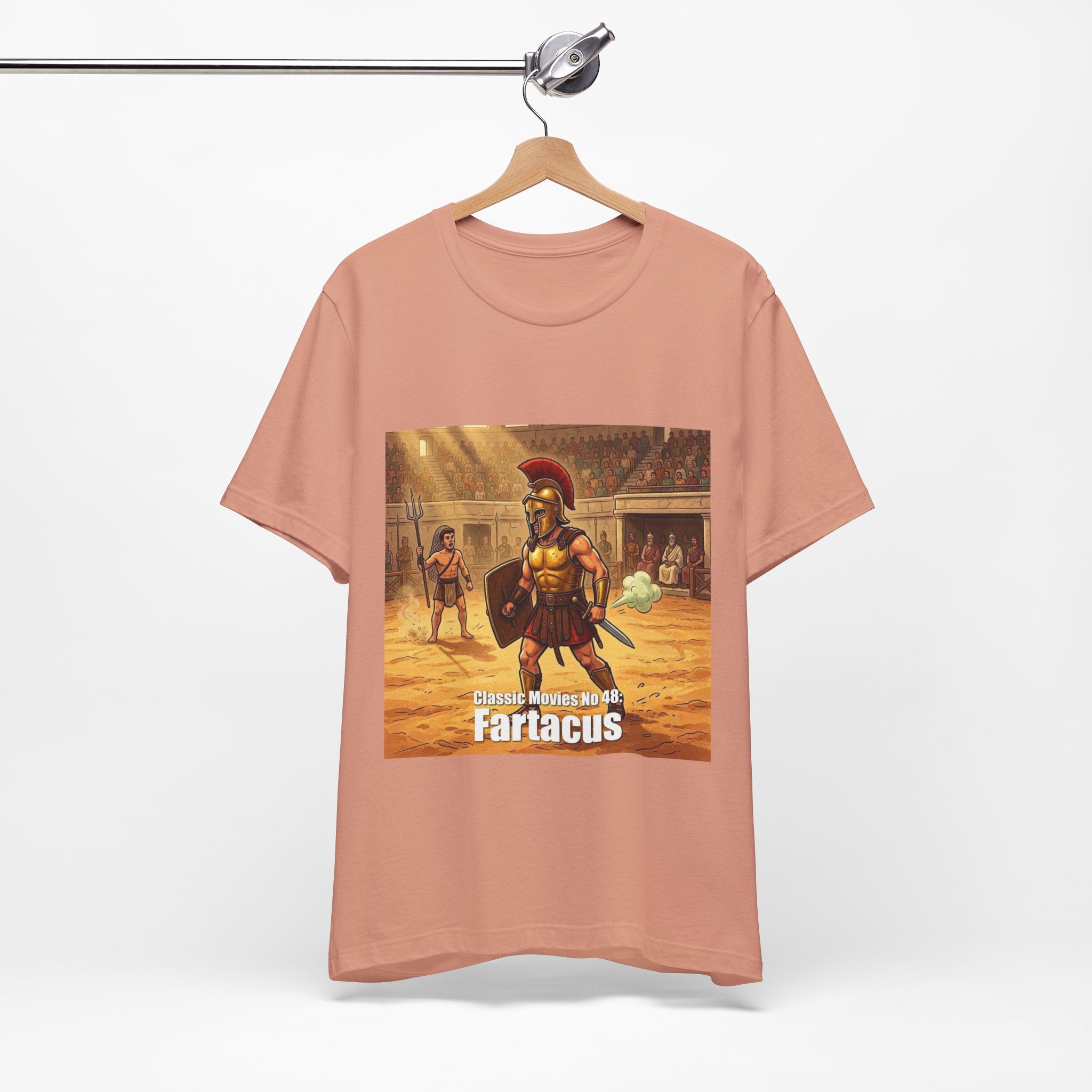 Classic Movies No 48: Fartacus. Gladiator Arena T-Shirt | Ancient Roman Warrior Design