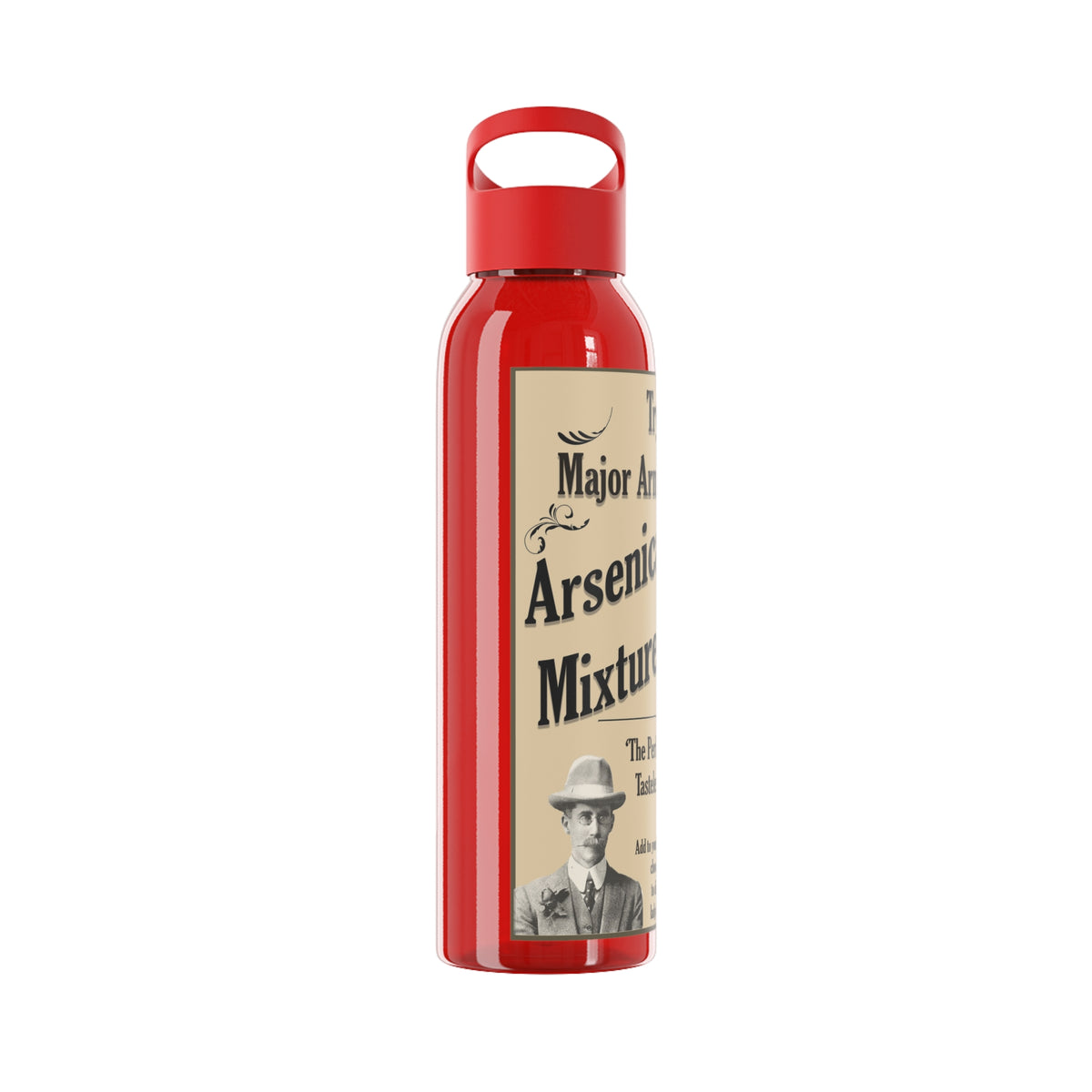 Vintage Arsenic Mixture Water Bottle — Novelty Apothecary Label