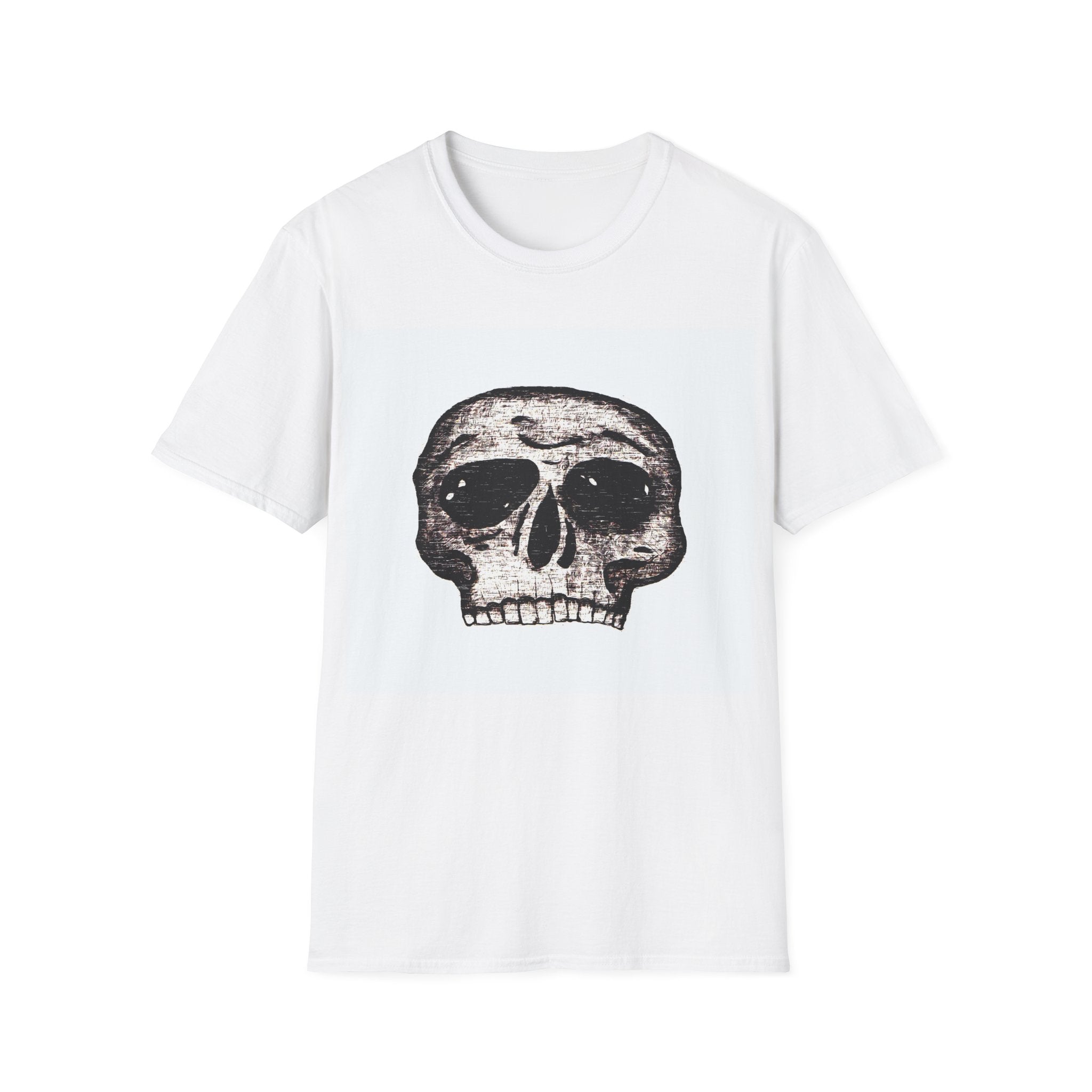 Skull Graphic T‑Shirt — Vintage Distressed Skull Tee for Goth & Alternative Style