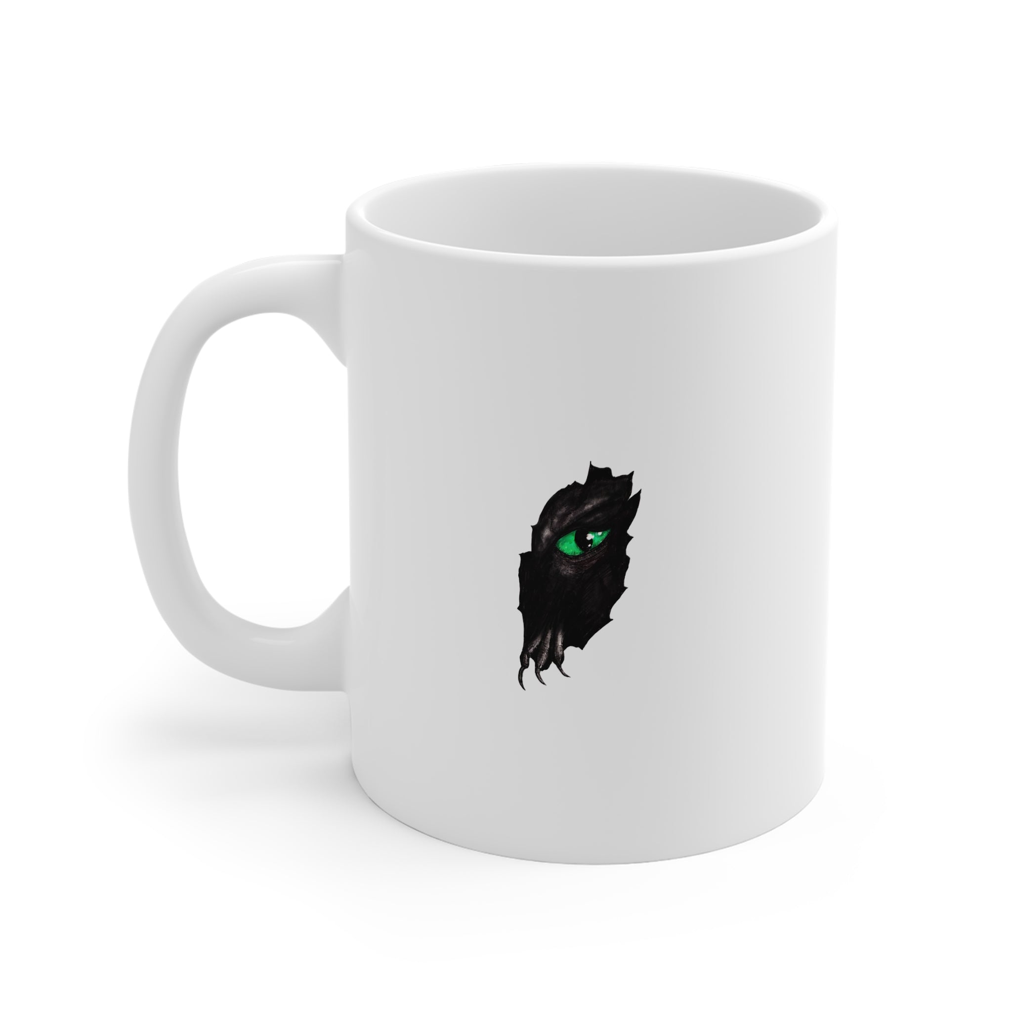 Green Dragon Eye and Claw mug | Ceramic Coffee Cup