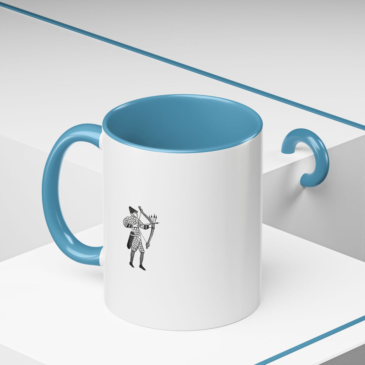 Famous Last Words Accent Coffee Mug — Medieval Archer Quote (11/15oz)