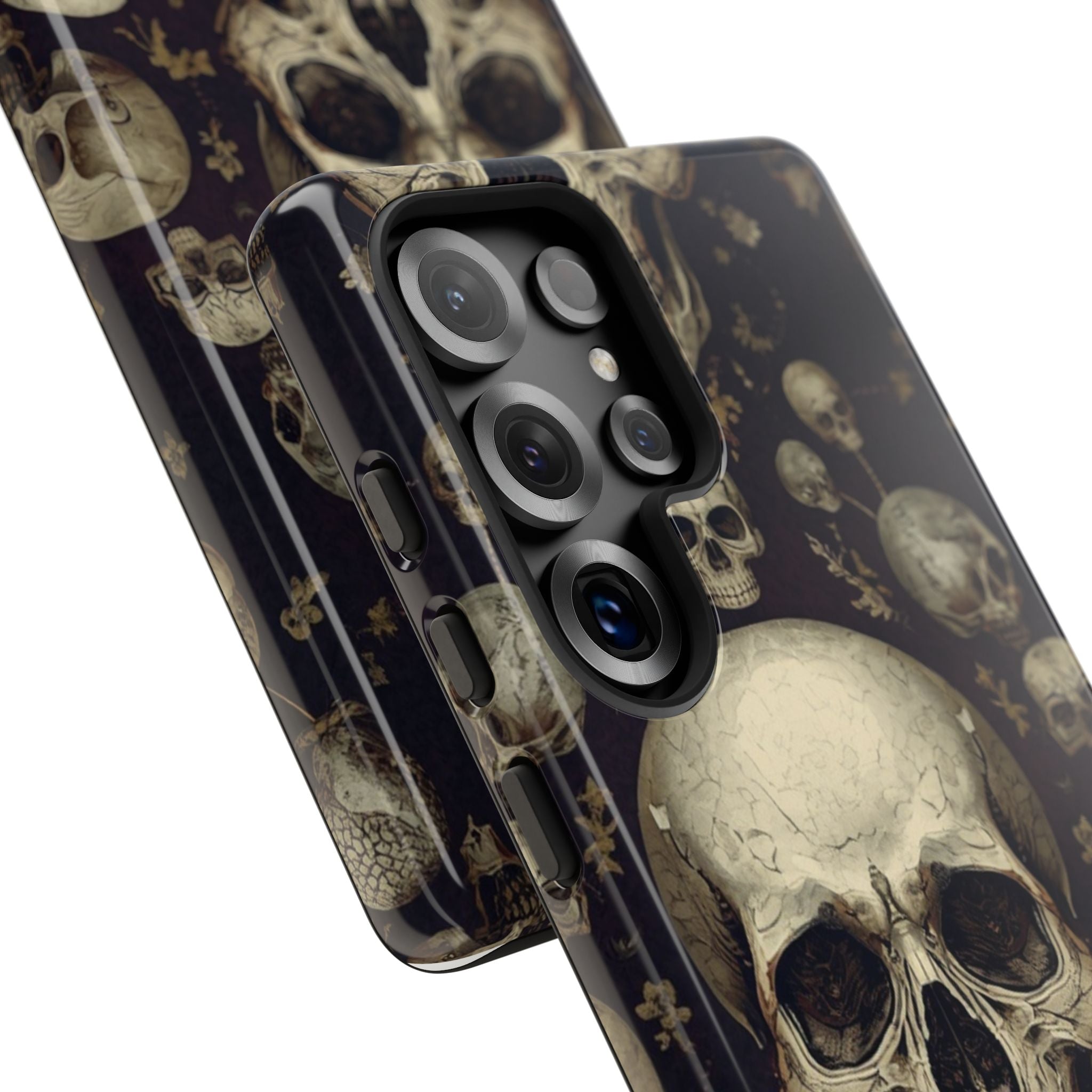 Skull Pattern Phone Case — Gothic Vintage Skull Design for iPhone