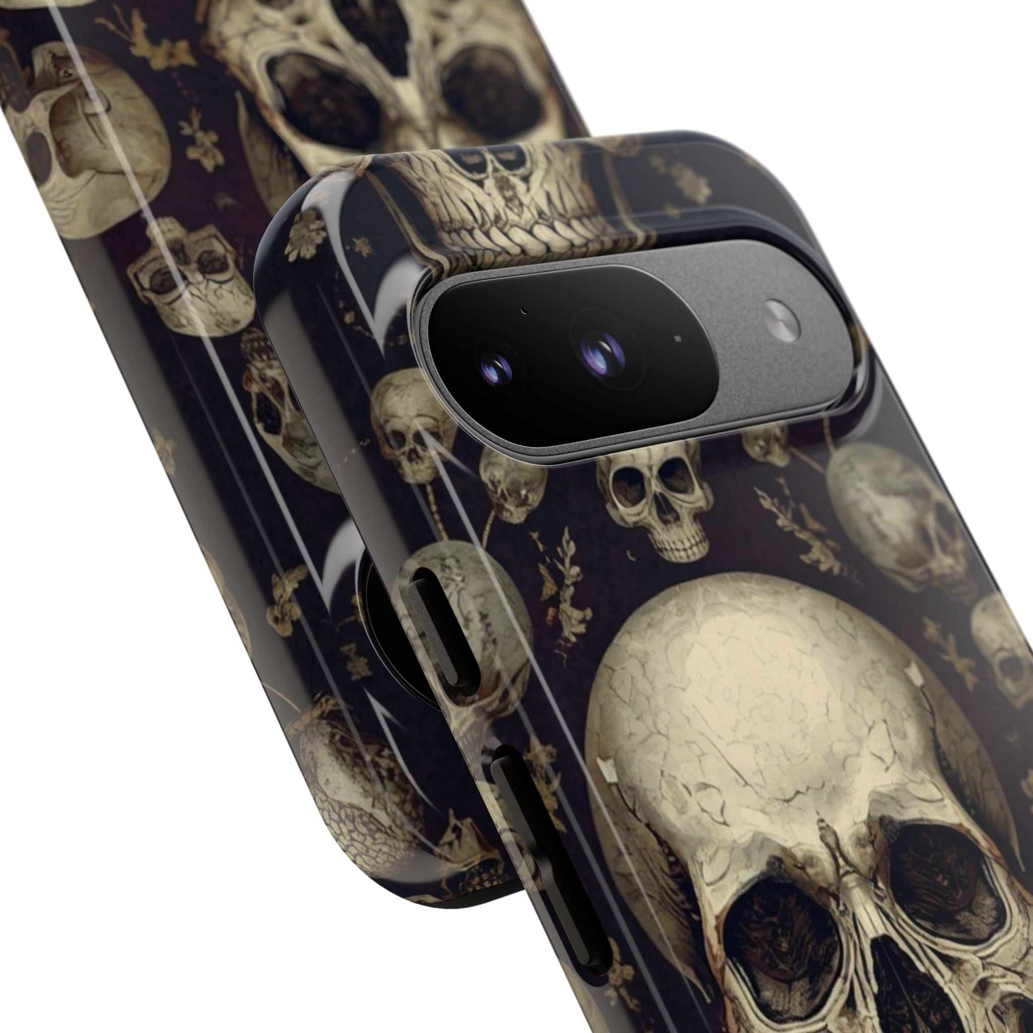 Skull Pattern Phone Case — Gothic Vintage Skull Design for iPhone