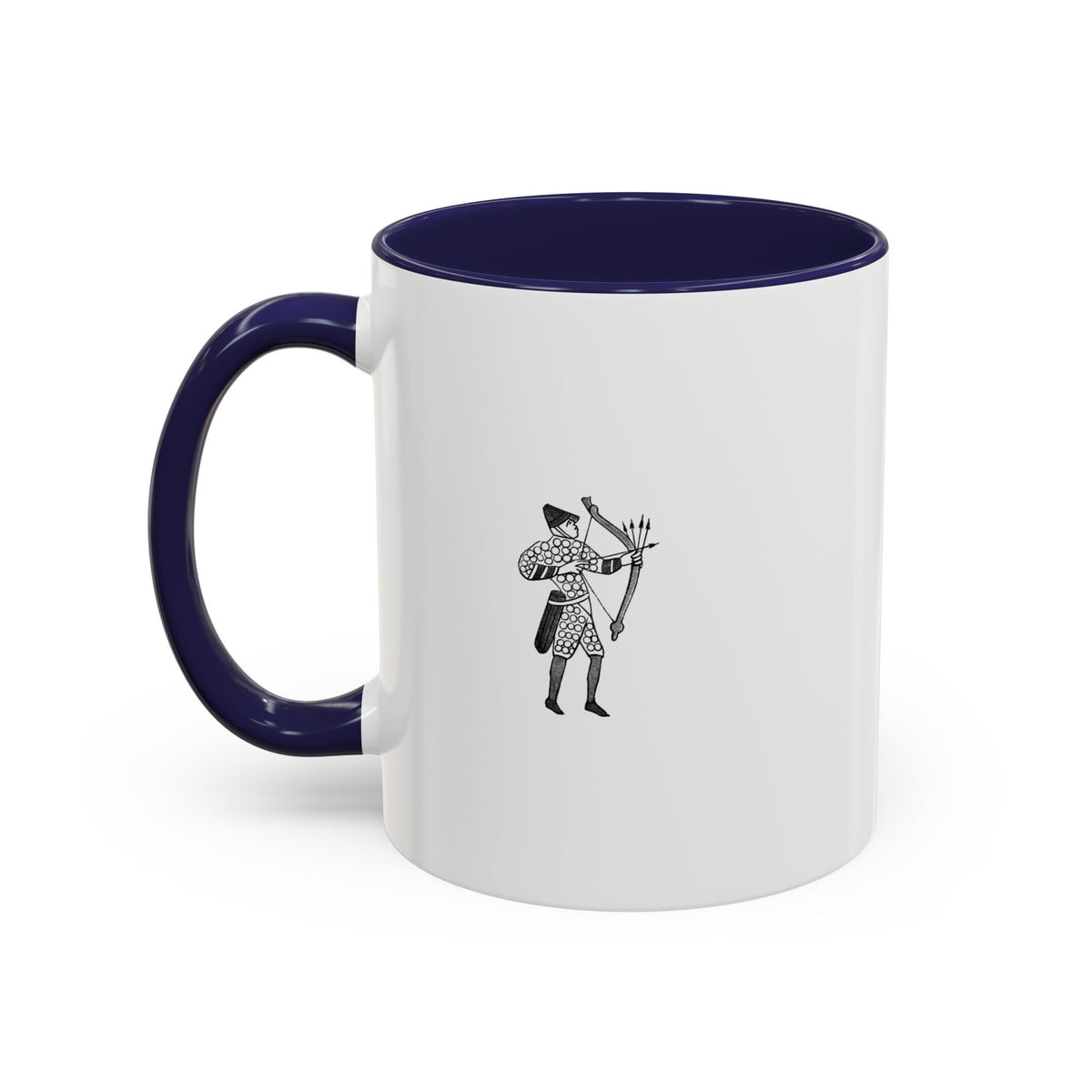Famous Last Words Accent Coffee Mug — Medieval Archer Quote (11/15oz)