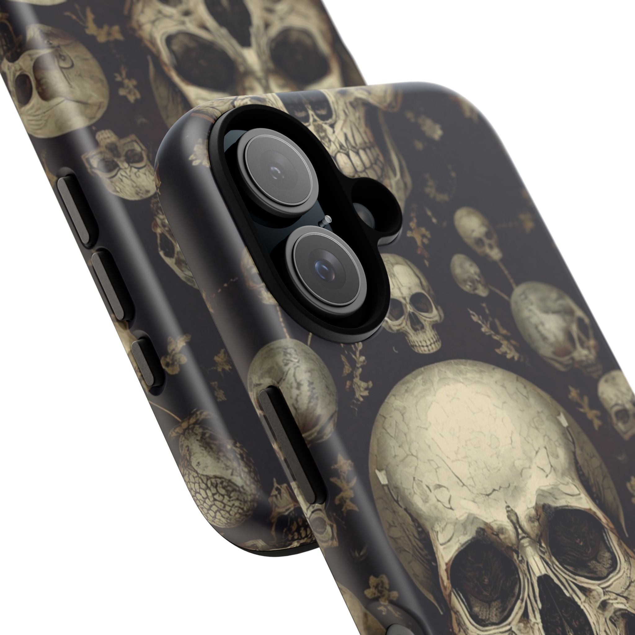 Skull Pattern Phone Case — Gothic Vintage Skull Design for iPhone