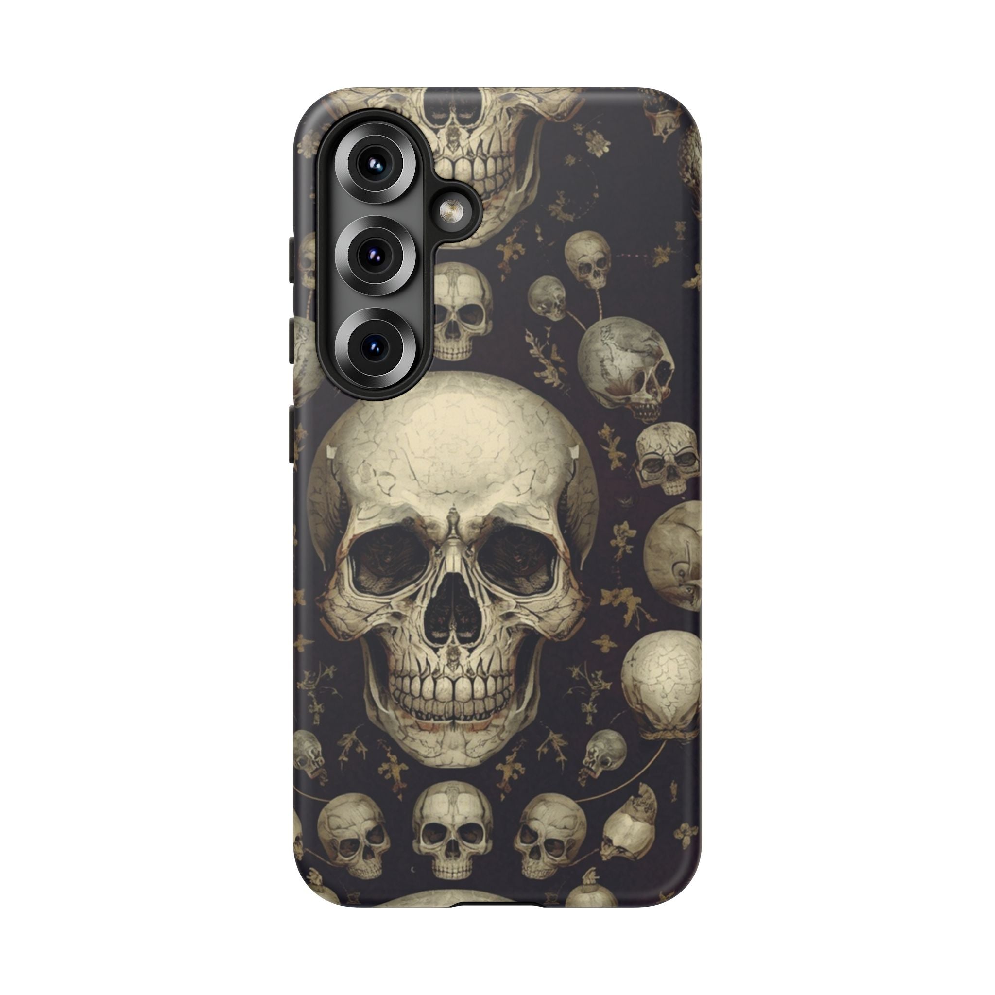 Skull Pattern Phone Case — Gothic Vintage Skull Design for iPhone