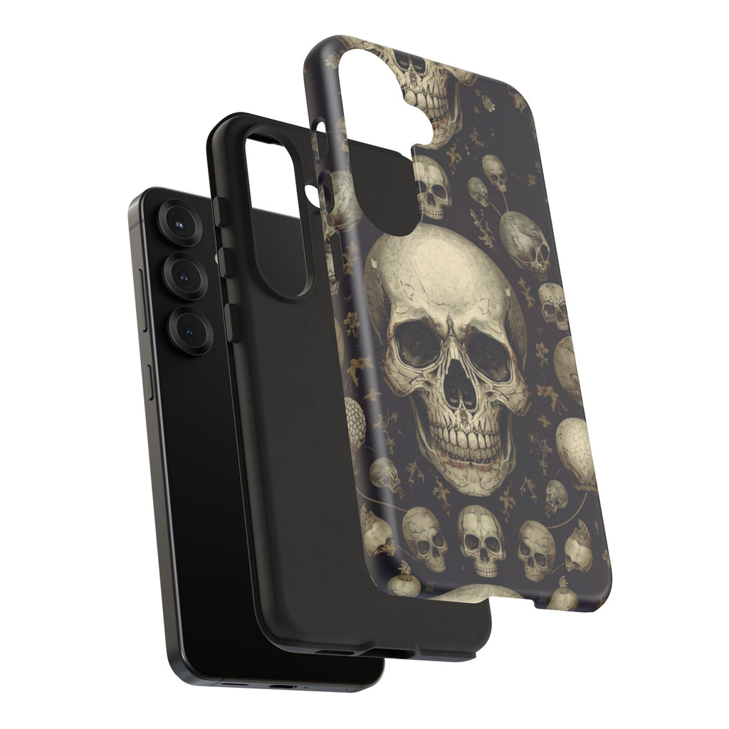 Skull Pattern Phone Case — Gothic Vintage Skull Design for iPhone