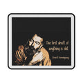 Ernest Hemingway Quote Mouse Pad — "The first draft of anything is shit." Non-Slip Gaming Mousepad