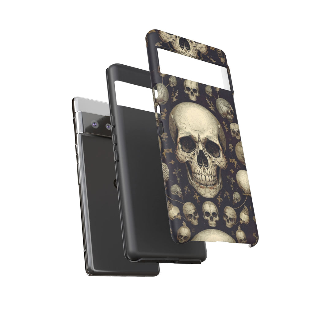 Skull Pattern Phone Case — Gothic Vintage Skull Design for iPhone