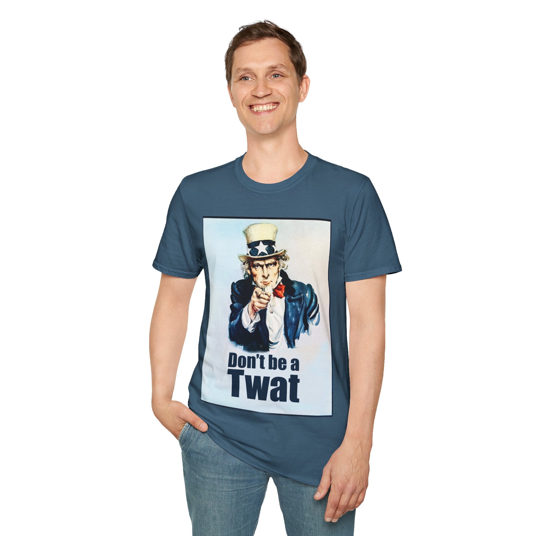 Uncle Sam Don't Be a Twat T-Shirt | Political Satire Tee