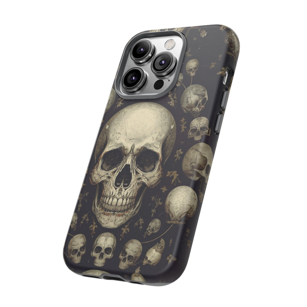 Skull Pattern Phone Case — Gothic Vintage Skull Design for iPhone