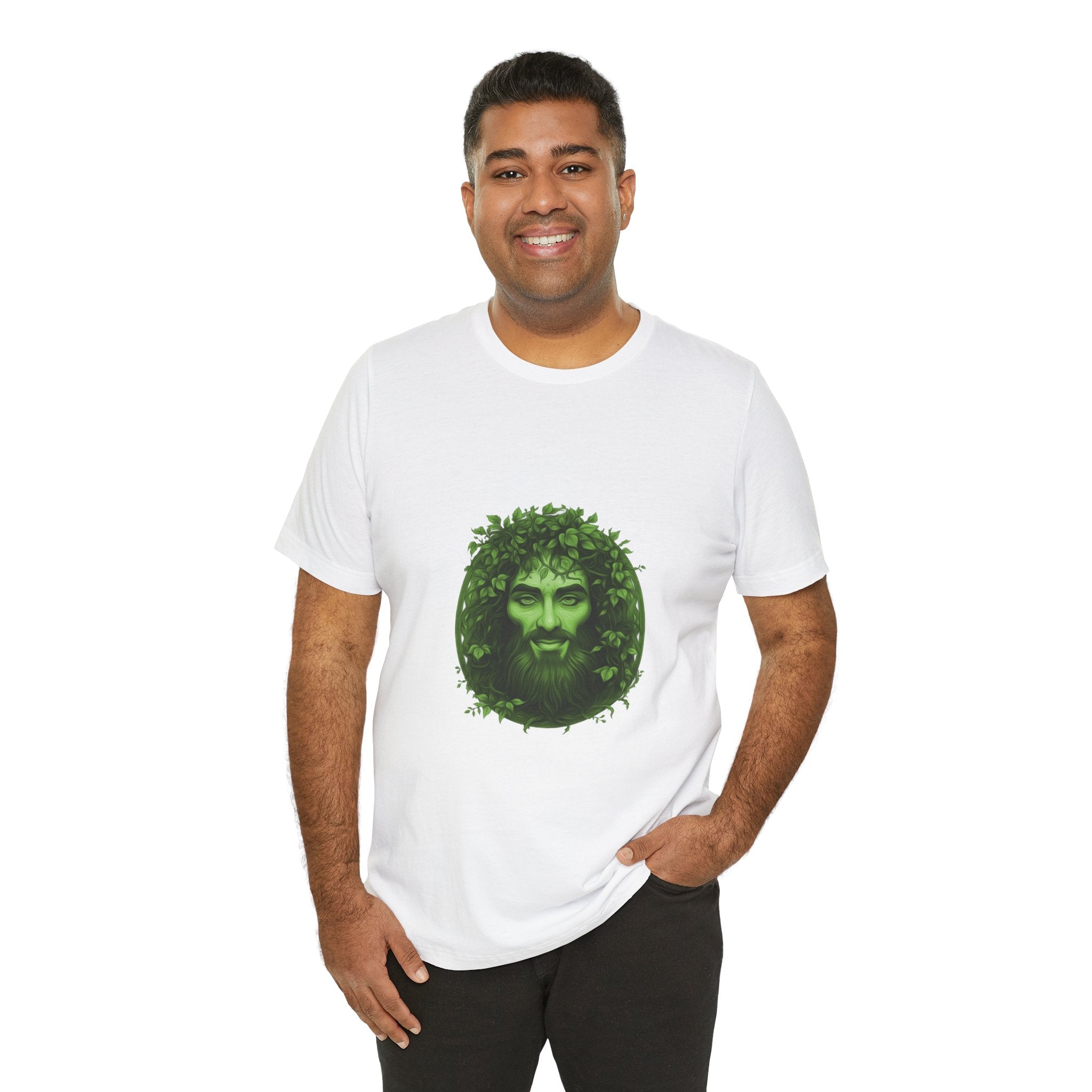 Green Man Nature T-Shirt — Celtic Forest Spirit Tee
