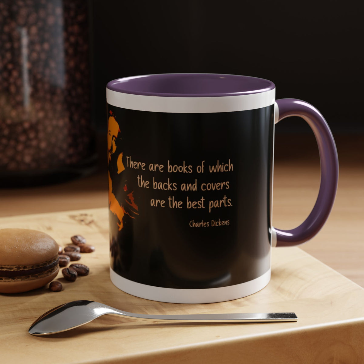 Charles Dickens Quote Coffee Mug — “There are books of which the backs and covers are the best parts”