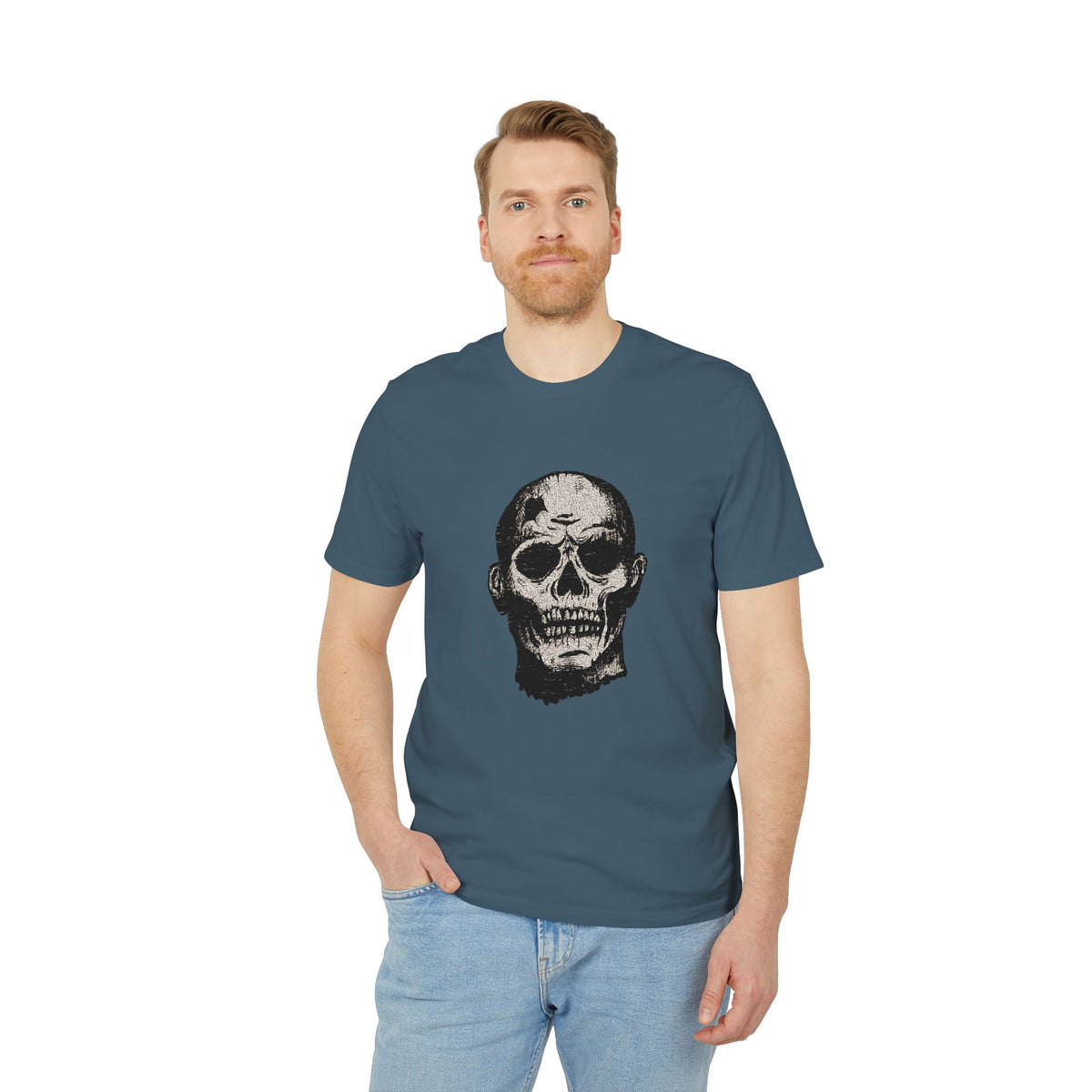 Skull Portrait T-Shirt — Vintage Horror Graphic Tee