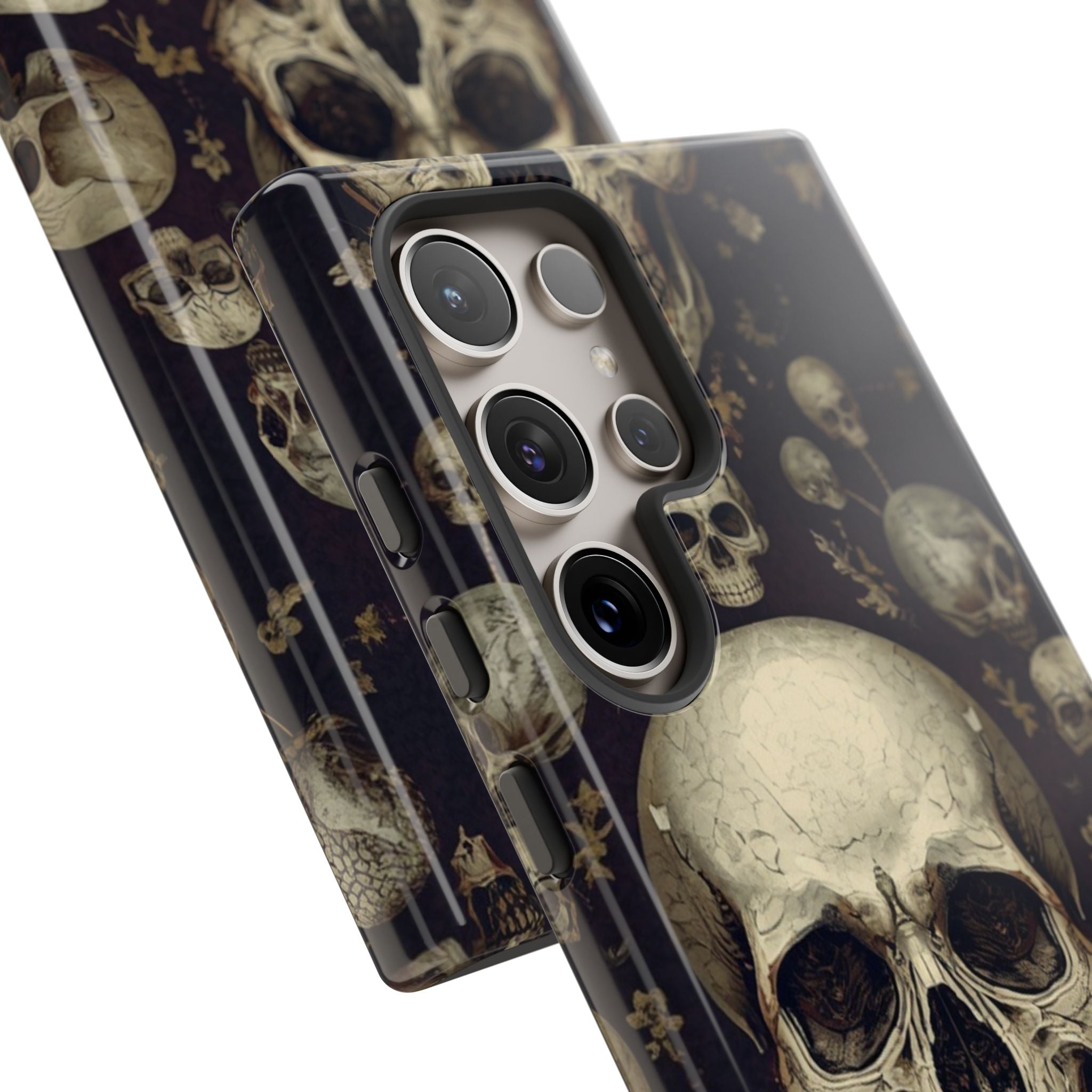 Skull Pattern Phone Case — Gothic Vintage Skull Design for iPhone