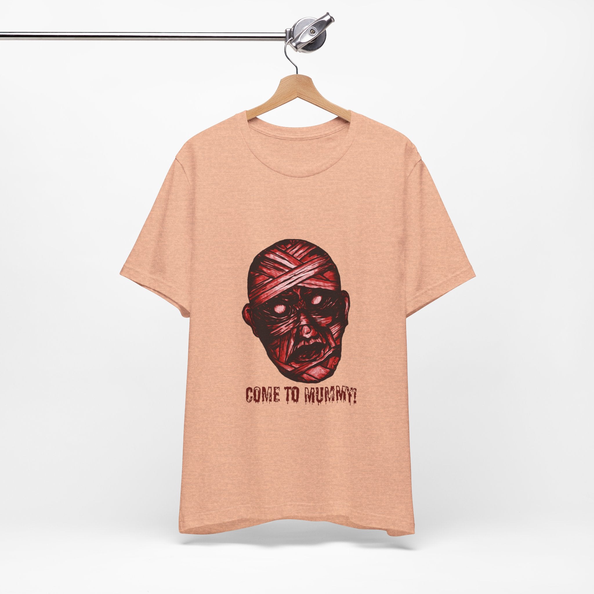 Mummy Horror Tee – “Come to Mummy?” Graphic Halloween T-Shirt
