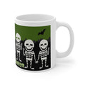 Happy Halloween Cute Skeletons Mug — Spooky Ceramic Coffee Cup