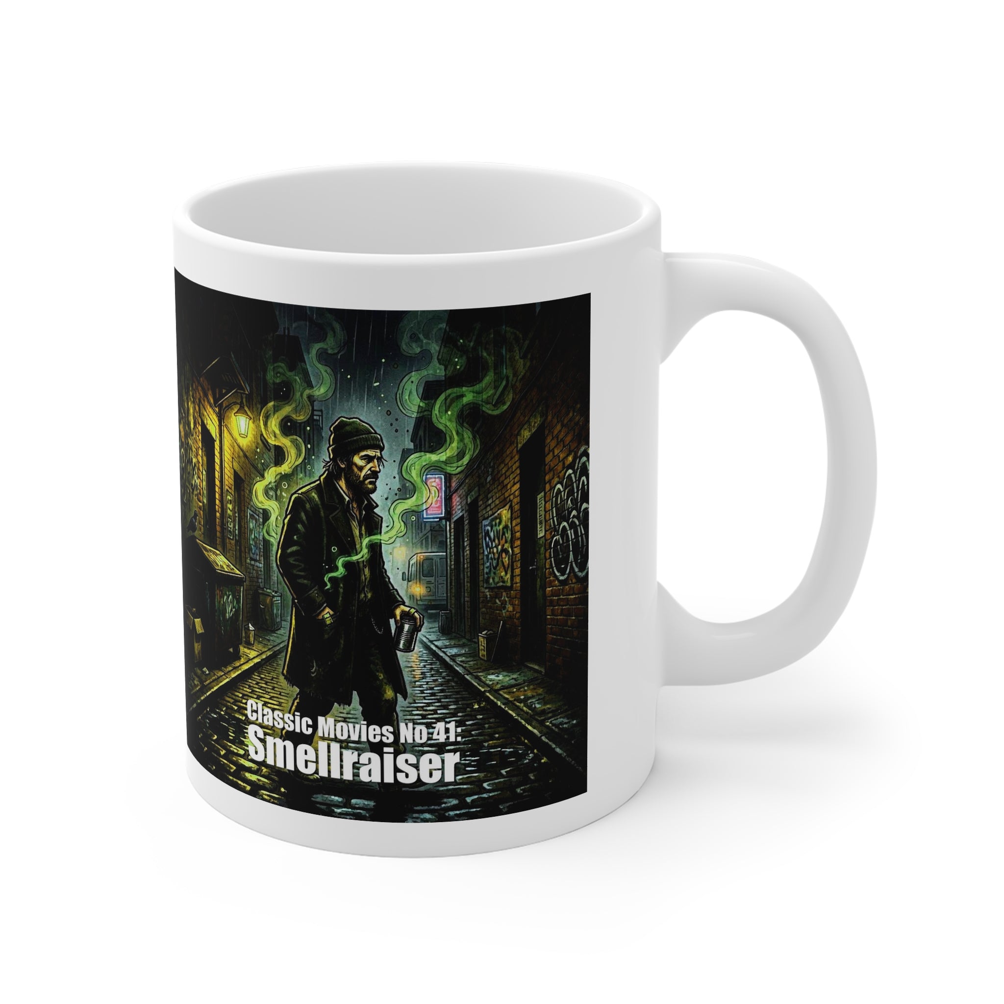 Classic Movies No 41 - Smellraiser 11oz Mug (Halloween Urban Gothic Art)