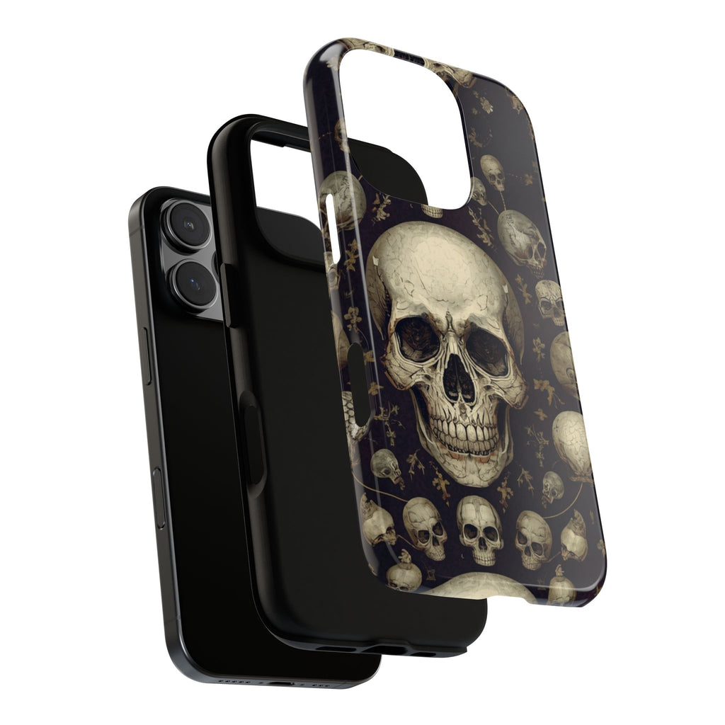 Skull Pattern Phone Case — Gothic Vintage Skull Design for iPhone