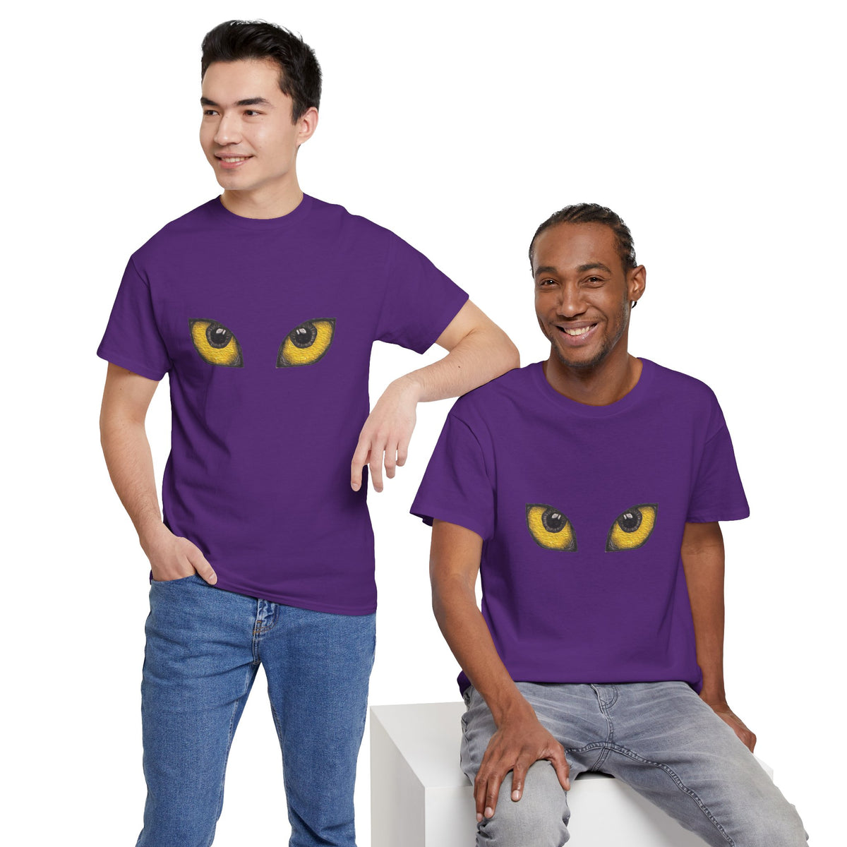 Amber Cat Eyes T-Shirt — Cat Eyes Graphic Tee