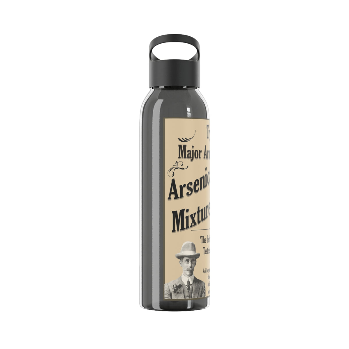 Vintage Arsenic Mixture Water Bottle — Novelty Apothecary Label