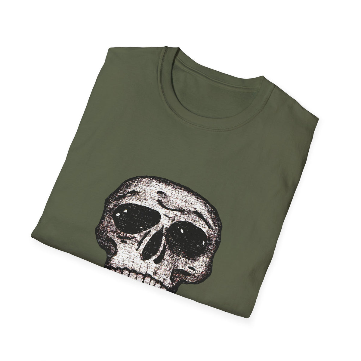 Vintage Distressed Skull Tee for Goth & Alternative Style